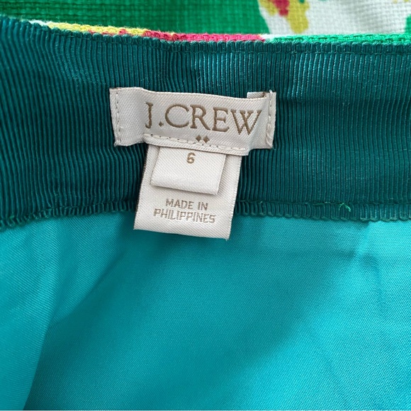 J. Crew Factory Green Floral Pencil Skirt | 6 - Picture 6 of 8